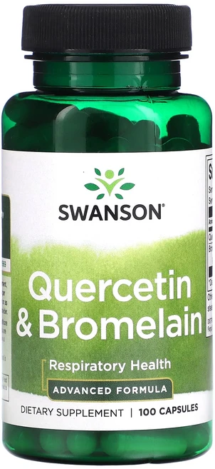 Swanson 퀘르세틴 & 브로멜라인 캡슐 100정, Swanson 퀘르세틴  브로멜라인 캡슐 100정, 1개 - 쿠팡