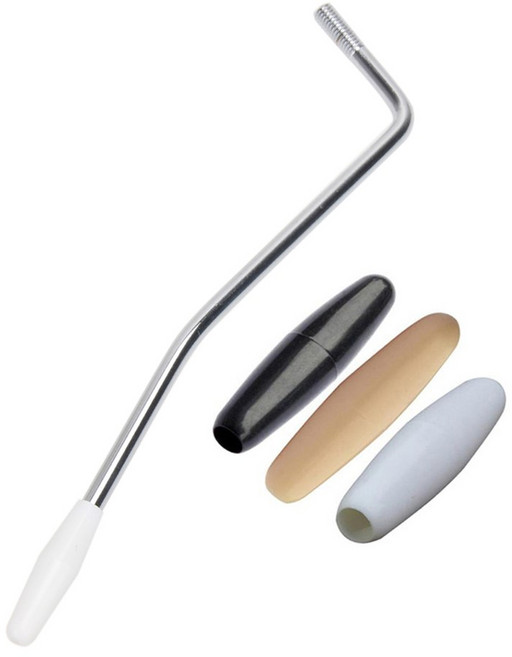 5MM/6MM 일렉트릭 기타 핸들 Fender Squier Strat 5mm 블랙/화이트 팁 트레몰로 암 Whammy Bar, [06] Silver 6mm set, 1개