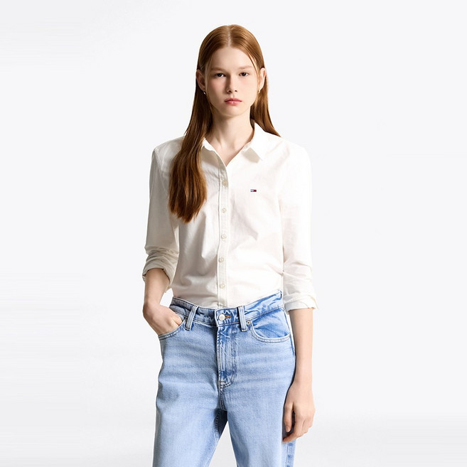 타미힐피거 슬림 옥스포드 셔츠 (T32F7WSH01TWT2YBL)