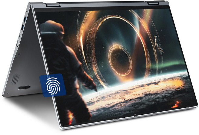 JUMPER 노트북 2-in-1 16인치 접이식 터치스크린 N5095 프로세서 4GB RAM 128GB SSD 지문인식 WiFi6 Windows 11 home, JUMPER J1 SEUN186, WIN11 Home, 회색