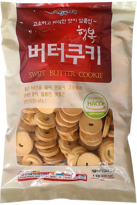 신흥 행복 버터 쿠키, 1kg, 3개