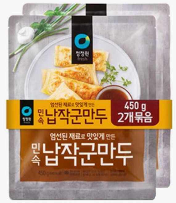 (기획)청정원 민속납작군만두 450g 4개