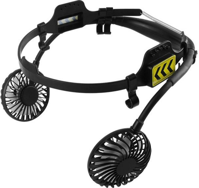 목선풍기 안전모 쿨링 헬멧 자외선 차단 충전 여름용, 배터리 1개