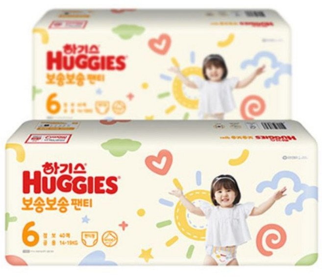 하기스 2020 보송보송 팬티형 기저귀 남여공용 점보 6단계(17kg~ ), 84매