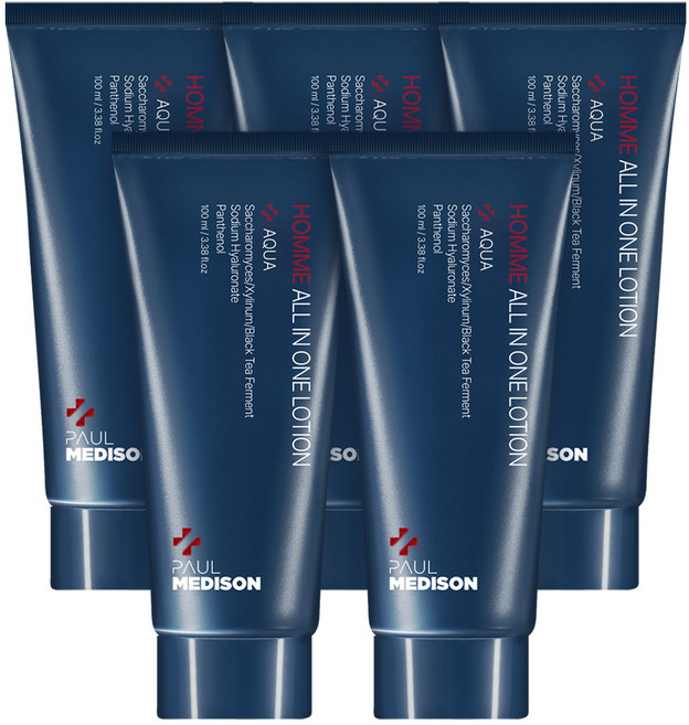 폴메디슨 옴므 아쿠아 올인원 로션, 5개, 100ml