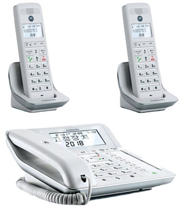 모토로라 디지털 무선 전화기 2p + 유선전화기 C7201A