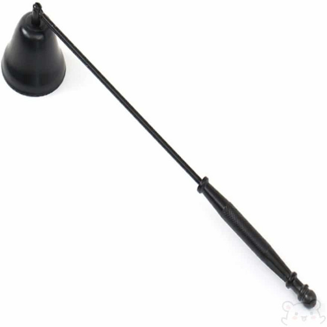 YWstore 블랙 벨 촛불끄는 캔들 스너퍼 윅디퍼, 1개