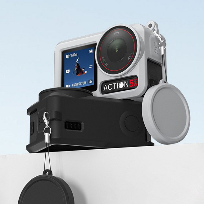 네오스탠다드 DJI 오즈모 액션5프로 소프트 핏 케이스, 1개, 그레이