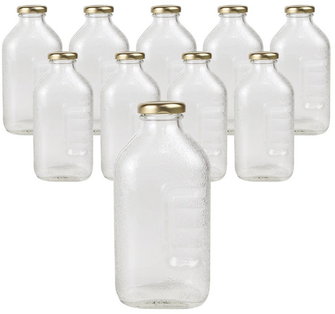 가인글로벌 사각델몬트500 유리병, 500ml, 10개