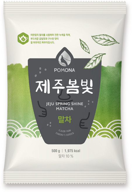 포모나 제주봄빛 말차 파우더, 500g, 1개입, 1개