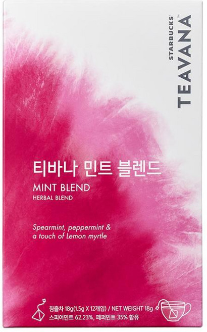 스타벅스 티바나 민트 블렌드, 1.5g, 12개입, 1개