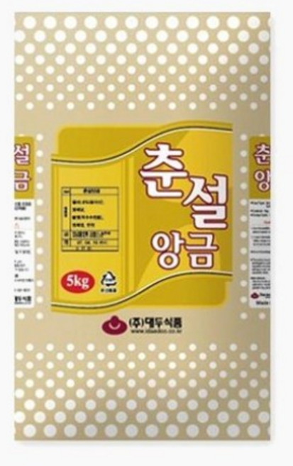 대두식품 춘설앙금57H 5kg, 4개