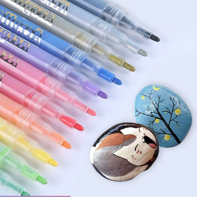 조르조네 조르조네 만능 아크릴마카 데코펜 거울 유리 드로잉, 48색, 1세트