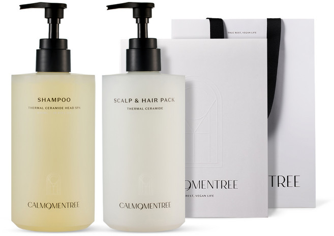 캄모멘트리 떼르말 헤드스파 정수리 샴푸&스칼프 헤어팩 세트 (500mlx2), 떼르말 헤어 기프트 세트, 1세트