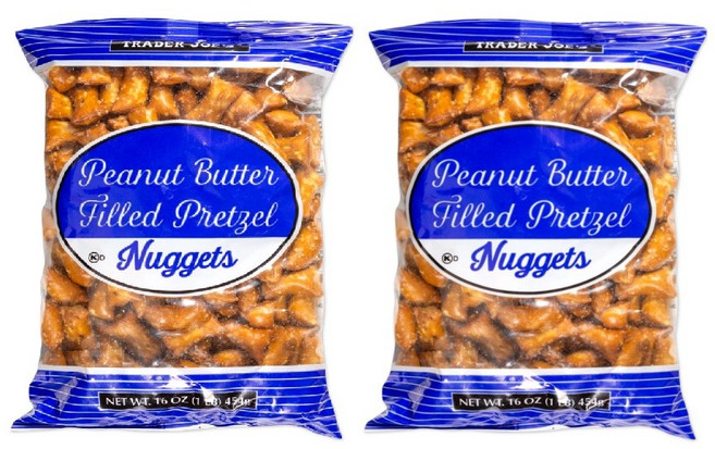 [1+1]트레이더조 피넛 버터 필드 프레첼 너겟 454g TRADER JOE'S PEANUT BUTTER FILLED PRETZEL NUGGETS, 2개