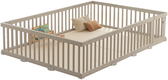 아누리 모던베이비룸 안전울타리 안전가드 240/280 매트미포함, 플레이베이비룸, 280x200(14p), 베이지, 1개