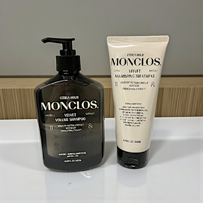(정품)monclos 몽클로스 벨벳 볼륨 샴푸 몽클로스샴푸 여성볼륨샴푸, 2개, 볼륨샴푸 500ml+트리트먼트 50ml