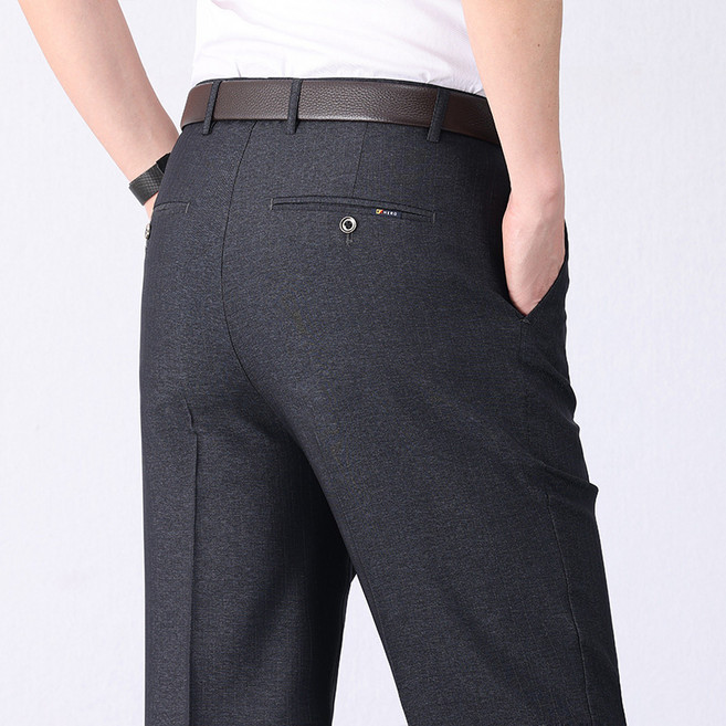 NUNUHANA 남성 빅사이즈 구김방지 정장 바지 비즈니스 캐주얼