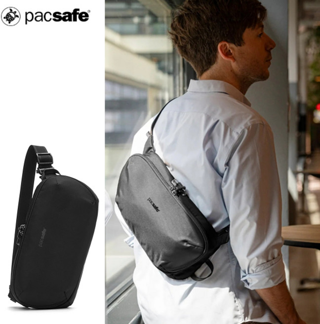 팩세이프 V 어반 슬링백 5L / PACSAFE 메트로세이프 X 어번 도난방지 등산가방 크로스백 유럽여행 RFID차단