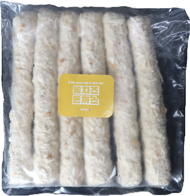 수제 생 치즈돈까스 6장 롱치즈돈까스 총 1.3kg 업소용 대용량, 220g, 6개