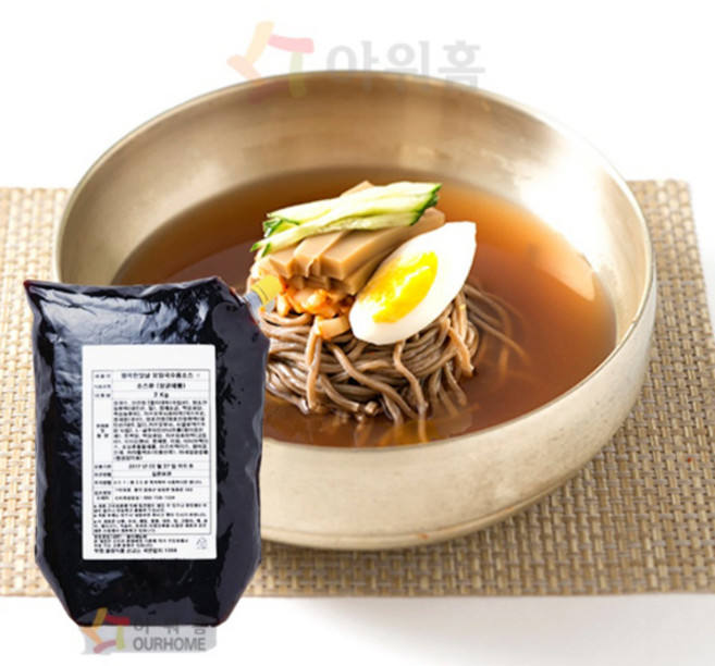 아워홈 모밀국수용 소스 2kg/ 모밀국수 메밀 소바 소스, 1개, 2kg