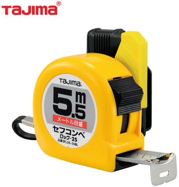 TAJIMA 타지마 SF-L25-55 줄자 안전 자동 측정공구, 1개