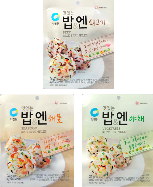 청정원 맛있는 밥엔 쇠고기24g+야채24g+해물24g, 1개, 72g