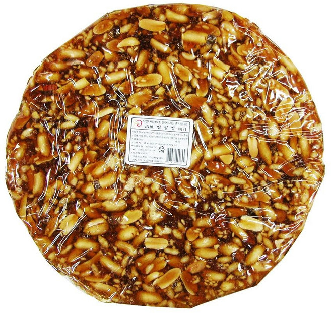 우진엿공장 우진 땅콩엿 300g 쟁반엿 동절기 깨짐 참고 덩어리엿 판엿 이강산닷컴, 60개