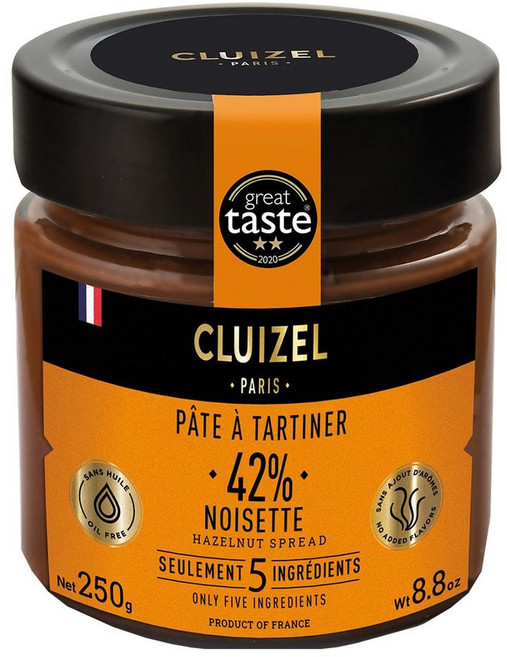 스페인 미쉘 끌뤼젤 42% 헤이즐넛 코코아 스프레드 Michel Cluizel Hazelnut cream 42%, 3개, 250g