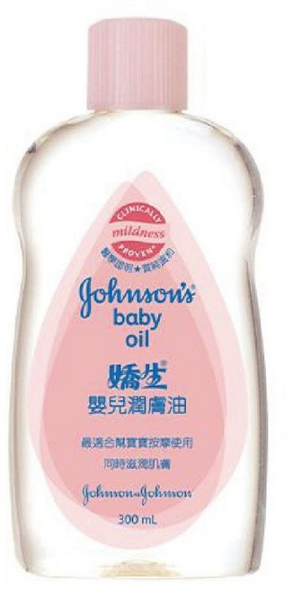 嬌生嬰兒潤膚油 蘆薈, 1個, 300ml/原味
