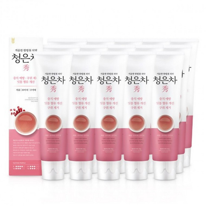 [목마켓]2080 치약 청은차 수 120g x15개입, 1개