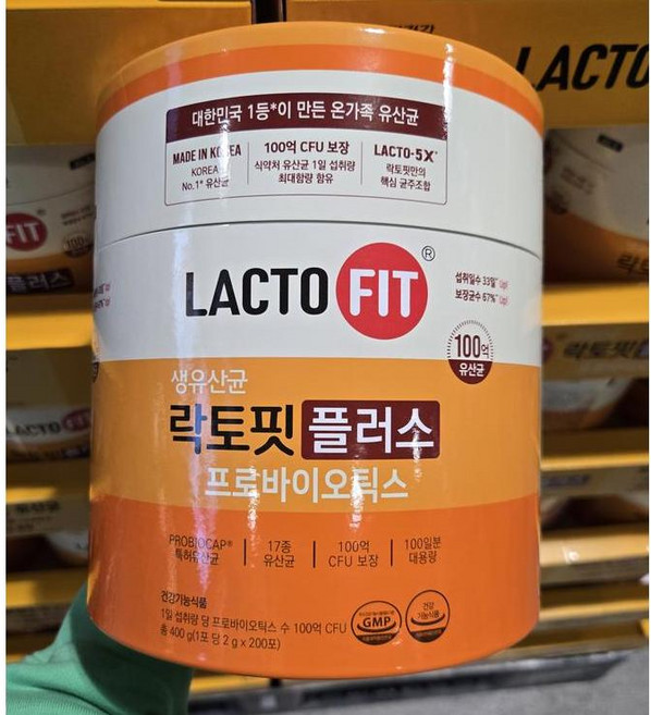 [국내 코스트코] Chongkundang 종근당 락토핏 플러스 프로바이오틱 2000mgx200포 400g, 1개