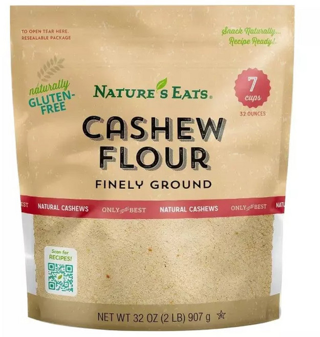 네이처스이트 캐슈넛 캐슈너트 캐슈 분말 가루 907g (미국배송) Natures Eats Cashew Flour Finely Ground, 1개