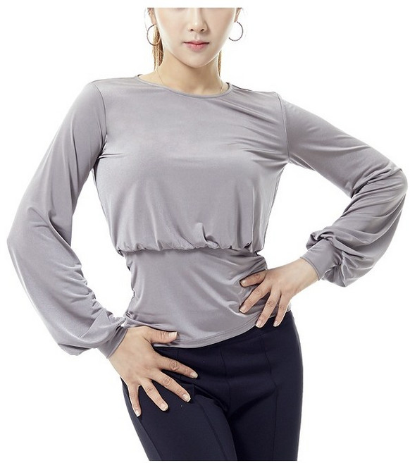 [정품]레나by 알레마나볼륨티셔츠 WT207_엘로브 최신상 댄스스포츠티 댄스 레나티 스포츠 라틴 라인댄스티 퍼프소매 모던댄스티 티셔츠 댄스티 라틴 모던 왈츠 요가티 피트니스티, 브라운