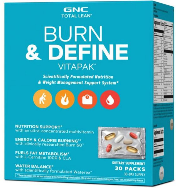 GNC 총 린 화상 정의 비타팩 30인분, 1개