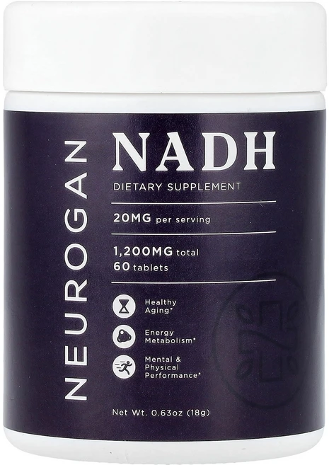 Neurogan Health 뉴로간 헬스 NADH 20mg 60 태블릿 영양제 건강보조식품, Neurogan Health 뉴로간 헬스 NADH 20, 1개, 60정 - 쿠팡
