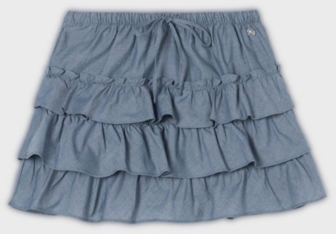 후아유 WHO.A.U Shambray Wrap Skirt WHWHG2483F 134019