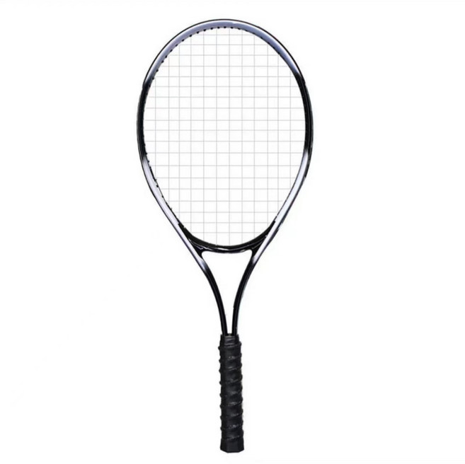 초경량 카본 테니스 라켓 27인치 기본 연습용, 블랙, 1개, 블랙