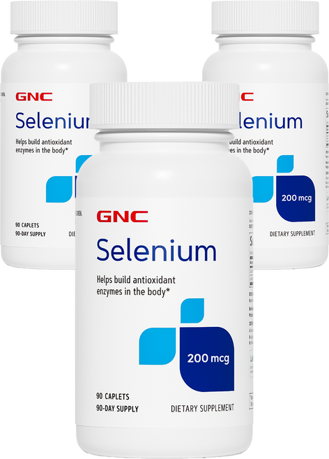 GNC 셀레늄 200mcg 캐플렛, 90정, 3개