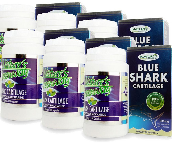 네이처스 그린웨이 청상어연골 칼슘 500mg Nature's Geenway blue shark cartilage, 6개, 180정