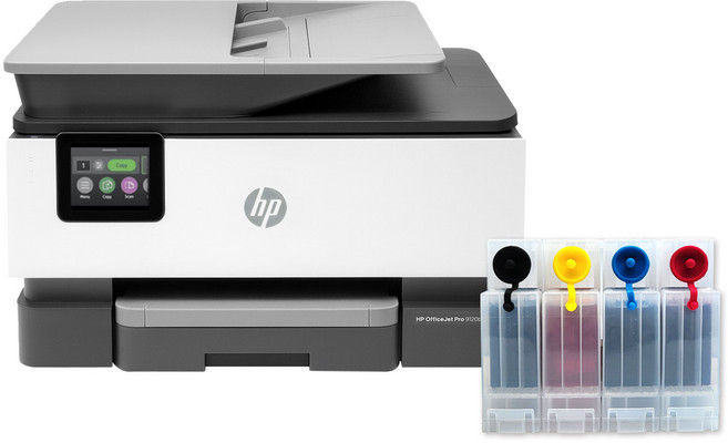 HP9120 잉크젯 프린터 Wifi 무한잉크 팩스복합기 9010 후속, 나인룸 무한잉크(1200ml)