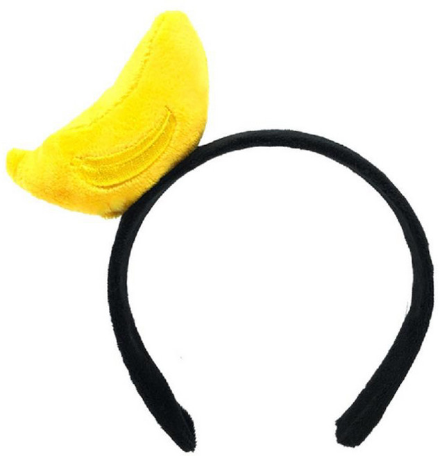아이템팡 동물 머리띠 놀이동산 파티 운동회 생일 놀이공원, 과일(바나나)