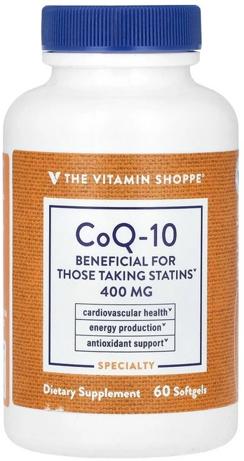 The Vitamin Shoppe CoQ-10 400 mg 60 Softgels, 1개, 60정 - 쿠팡