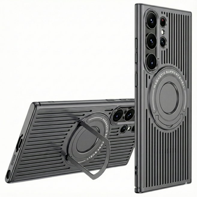 럭스폰 갤럭시 강력 렌즈 보호 방열 냉각 브래킷 하드 맥세이프 케이스