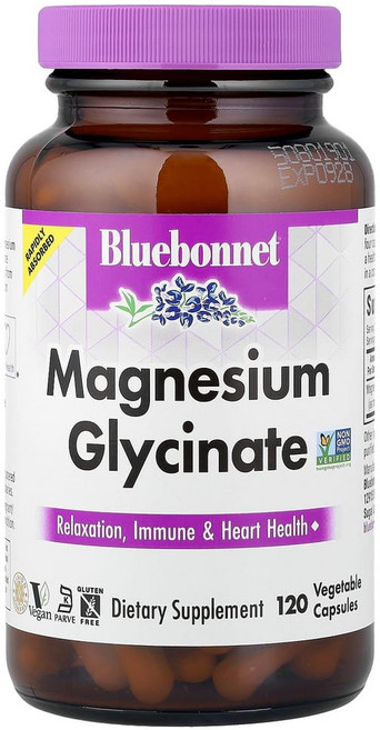 블루본넷뉴트리션 마그네슘 글리신산 120 베지캡슐, 1개, 120정