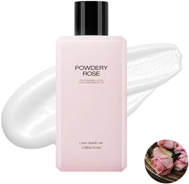 컴인사이드미 향좋은 퍼퓸 바디로션 촉촉한 끈적임없는 고보습 바디밀크 파우더리로즈, 1개, 300ml - 쿠팡
