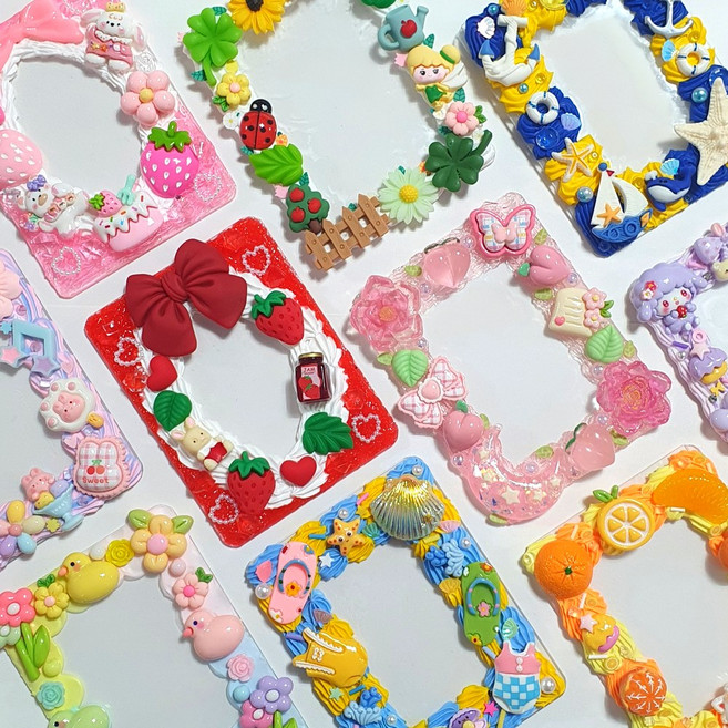 반달이네집 DIY 데코덴 탑로더 꾸미기 탑꾸 세트 34종, 1개, 2.핑크 토끼