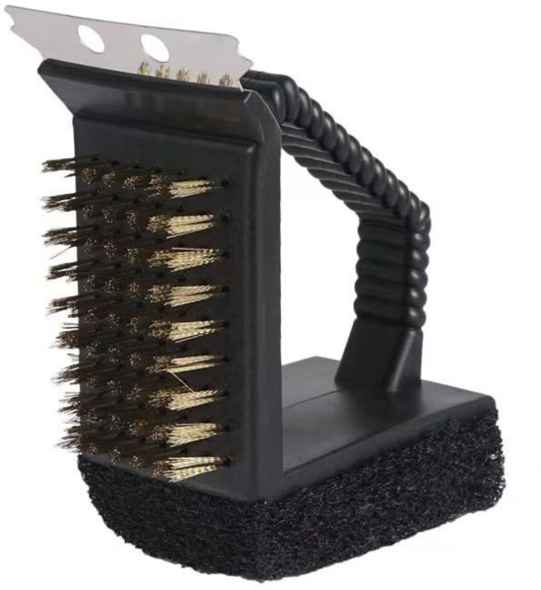 케이디코 BBQ브러쉬 화로대 그릴 바베큐 무쇠 세척솔, 1개