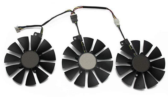 87MM T129215SU 4핀 냉각 팬 ASUS GTX 980 Ti R9 390X 390 GTX 1060 1080 1070 1070Ti RX 480 580 그래픽 카드 쿨러, Abc, 2) Abc