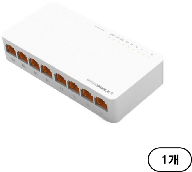 아이피타임 8포트 기가비트 스위칭허브 네트워크 공유기, 1개, H908